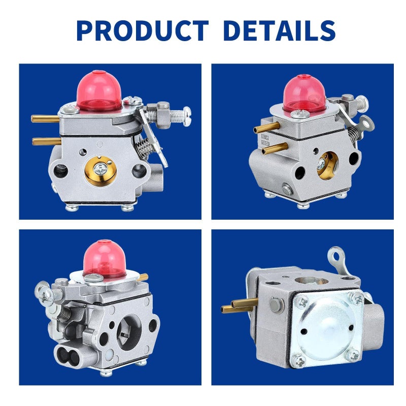 Wellsking TB32EC Carburetor for Troy-Bilt Weed Eater TB80EC YM21CS TB21EC TB22EC TB2040XP TB22 2 Cycle String Trimmer Craftsman 27CC Weed Eater Replacement for WT-973 753-06190 - Image 5